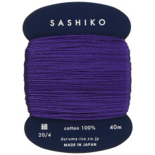 Yokota Daruma Sashiko tr?d enkelt og spraglet farve (druetin 40 m kort)
