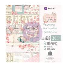 PRIMA MARKETING INC Love Paper PAD 12X12, Kräm, Grön, Rosa