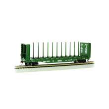 Vlaky Bachmann  52' FLATCAR se stredovm nosnkem s prepkami  BC Rail #52423  Mertko HO