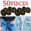 50Pcs Hammer on Denim Jean Jacket Buttons 17mm Brass Replacement Studs 10