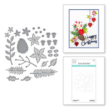 Spellbinders Christmas Blooms Tis The Season Collection Metallgetzte Stanzformen