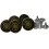 50Pcs Hammer on Denim Jean Jacket Buttons 17mm Brass Replacement Studs 4