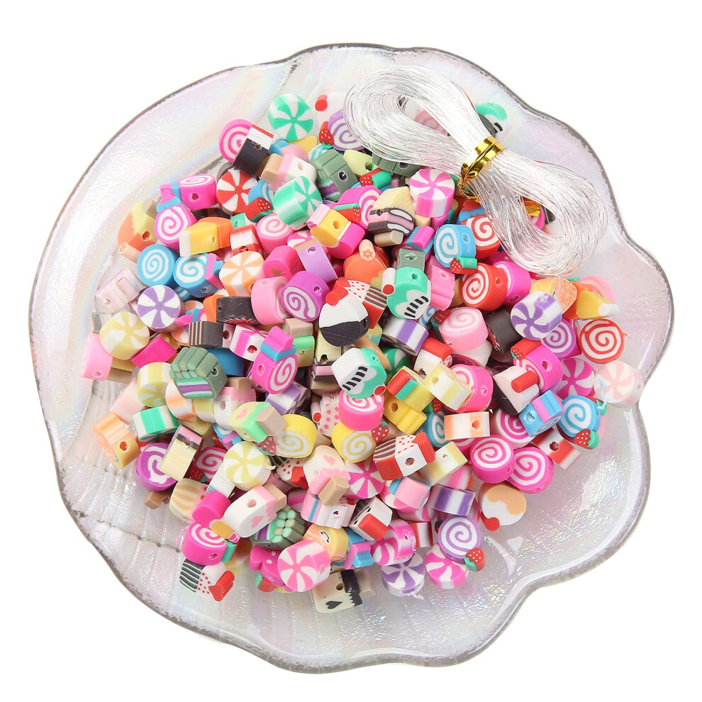 100 stuks gemengde polymeerklei spacer kralen voor vrouwen sieraden maken doe-het-zelf Br