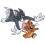 CD Visionnaire Tom Chasing Jerry Blanc Noir 1