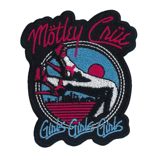 C&D Visionary Motley Crue Girls Patch Sort Bl? R?d