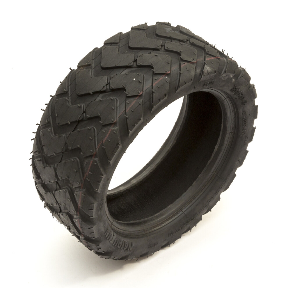 Naiputun 9" Tyre 80/60-6 Electric Scooter 4 Ply Tarmac Tread Tubeless 6" Rim Black