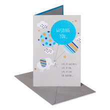 American Greetings Baby Shower Card til dreng (baby elefant)