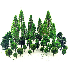 SaktopDeco 40 Stck Miniatur-Bume, Bsche, Modellbume, Diorama-Bume, Wlder, malerische Zuglandschaft, Eisenbahn-Architektur, knstliche Bume