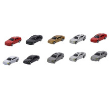 AMLESO 10PIECES HO Modelo de escala Carro 1:87 Modelo de arquitetura Trem