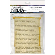 Ranger Dina Wakley Media Set 1 TYPED LEDGERS 12/ST