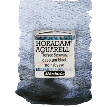 Schmincke - HORADAM AQUARELL Super Granulation 14 955 044 Tiefseeschwarz 1/2 Npfchen sehr stark granulierende Farben feinste supergranulierende Aqua