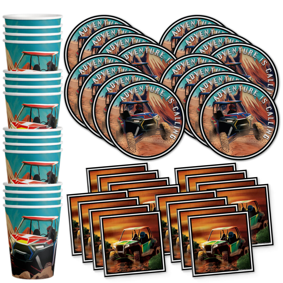 Set Di Forniture Per Feste Di Compleanno Atv - Festa Di Compleanno A 4 Ruote - Fuoristrada P-image