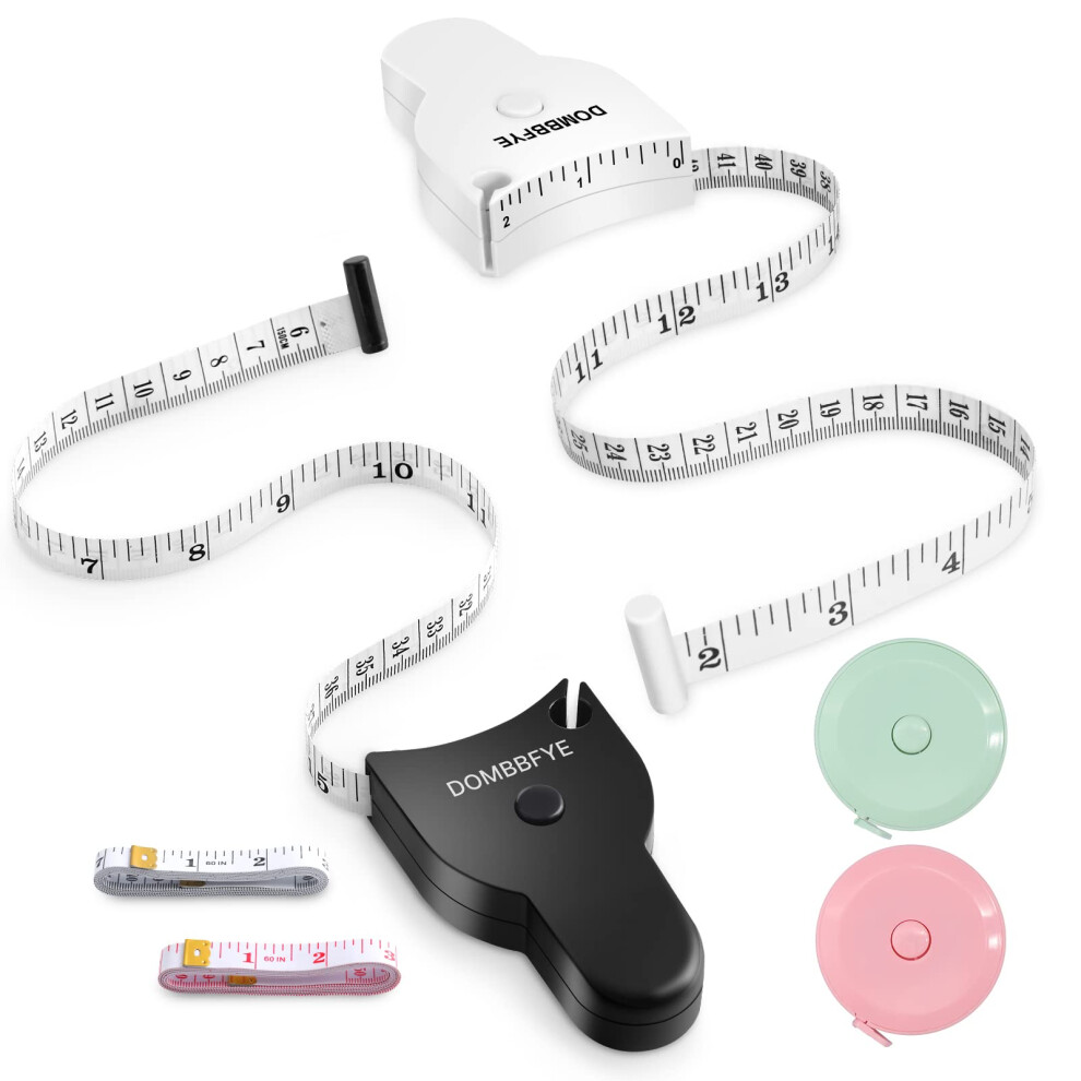 Dombbfye 6 Pieces Body Measure Tape 60Inch (150Cm) Tape Measure Body Measuring