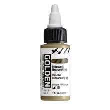 GOLDEN High Flow Acrylics Iridescent Bronze (Fine) 1 fl. oz. / 30 ml Bottle