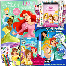 Disney Princess Βιβλίο Χρωματισμού και Δραστηριοτήτων με Imagine Ink και Αυτοκόλλητα