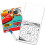 12 Mess Free Imagine Ink Coloring Book Set per bambini - Pacchetto all'ingrosso con 3