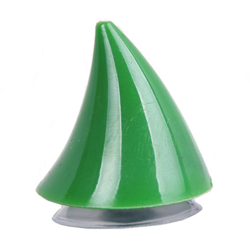 (Green) Farfi 1Pc Motorcycle Helmet Abs Suction Cup Ox Horn Decoration Headwear Accessory Green