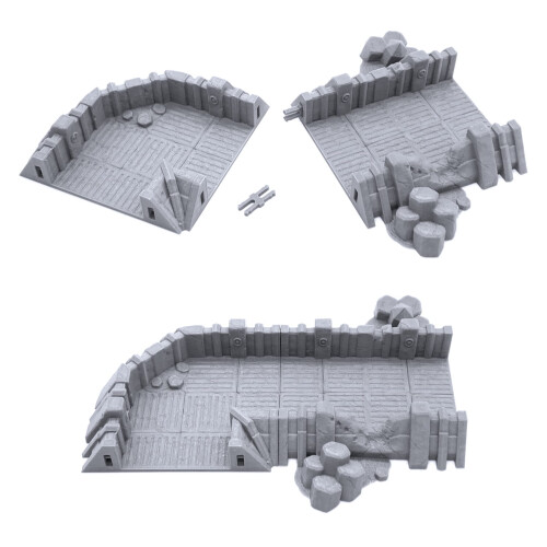Planetary Outpost Trenches by Makers Anvil - Compatible with Dungeons 2