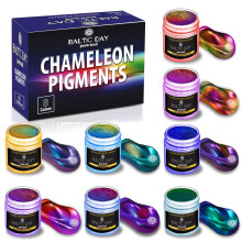BALTIC DAY - Chameleon Mica Powder  8 Jars of Color Shift Mica Powder