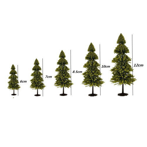 alblinsy 10τμχ Πράσινα Δέντρα Cedar Μοντέλα Τοπίου για Σκηνικό Σιδηροδρόμου 1
