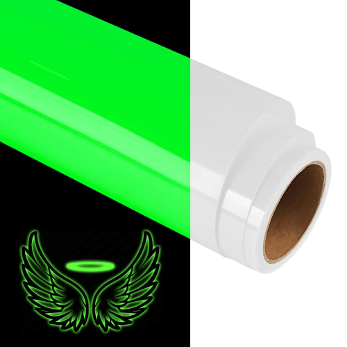 Vinile termoadesivo 3D Puff Glow in The Dark - HT fluorescente luminoso