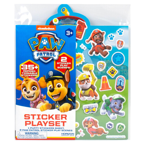 Σετ Αυτοκόλλητων Paw Patrol, Πάνω από 50 Επανατοποθετούμενα Αυτοκόλλητα