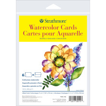 Strathmore 300 Serie Akvarellkort, 5x6.875 tum, 6 Kort & Kuvert - Anpassade Gratulationskort