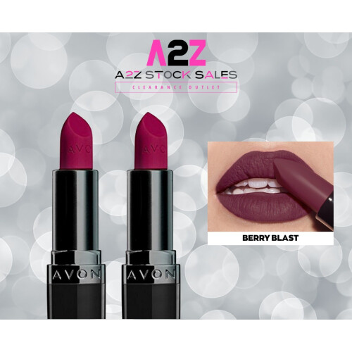 Avon 2x Avon True Perfectly Matte Lipstick - Berry Blast