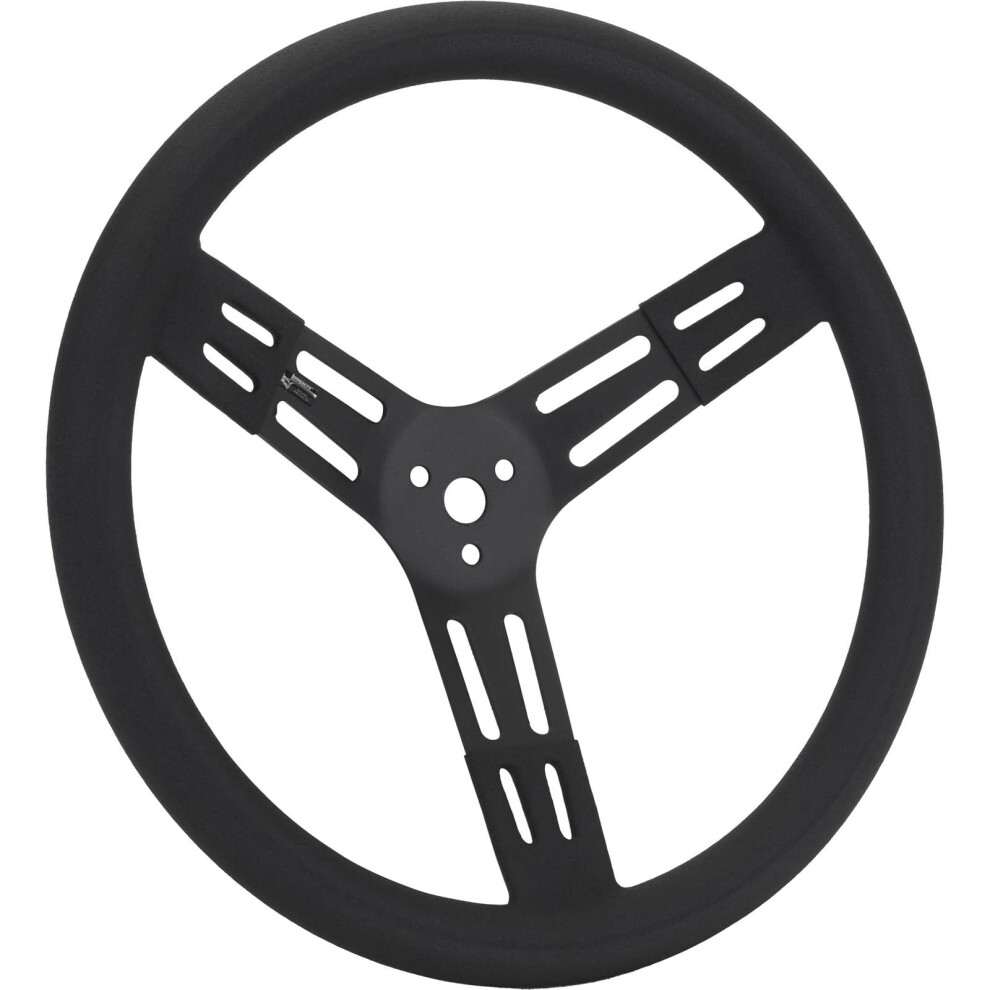 Longacre 52-56841 15 In Steel Steering Wheel Smooth Black 191215037810
