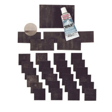 Acess   rios personalizados 24448 Kit de remendo de borracha de luxo de luxo kit de reparo de pneus de 32 pe   as