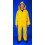 MCR Safety 2003M Κλασικό PVC/Polyester 3-κομμάτι Μπουφάν Βροχής με Κουκούλα, Κίτρινο, Μεσαίο 2