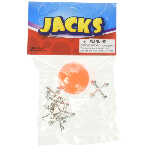 Metalljack med boll - 12 set per enhet
