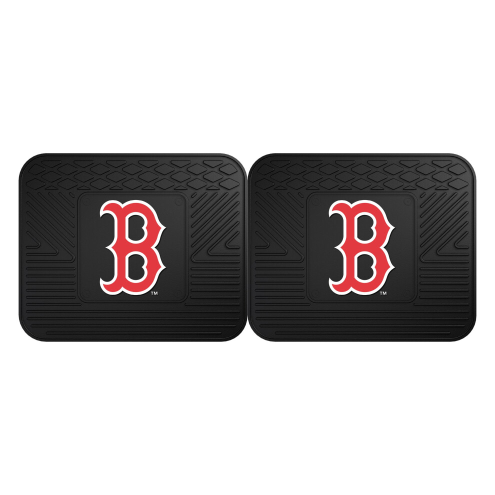 Fanmats 12310 Mlb - Boston Sox Utility Mat - 2 Piece 14""X17"" Red 842989023102