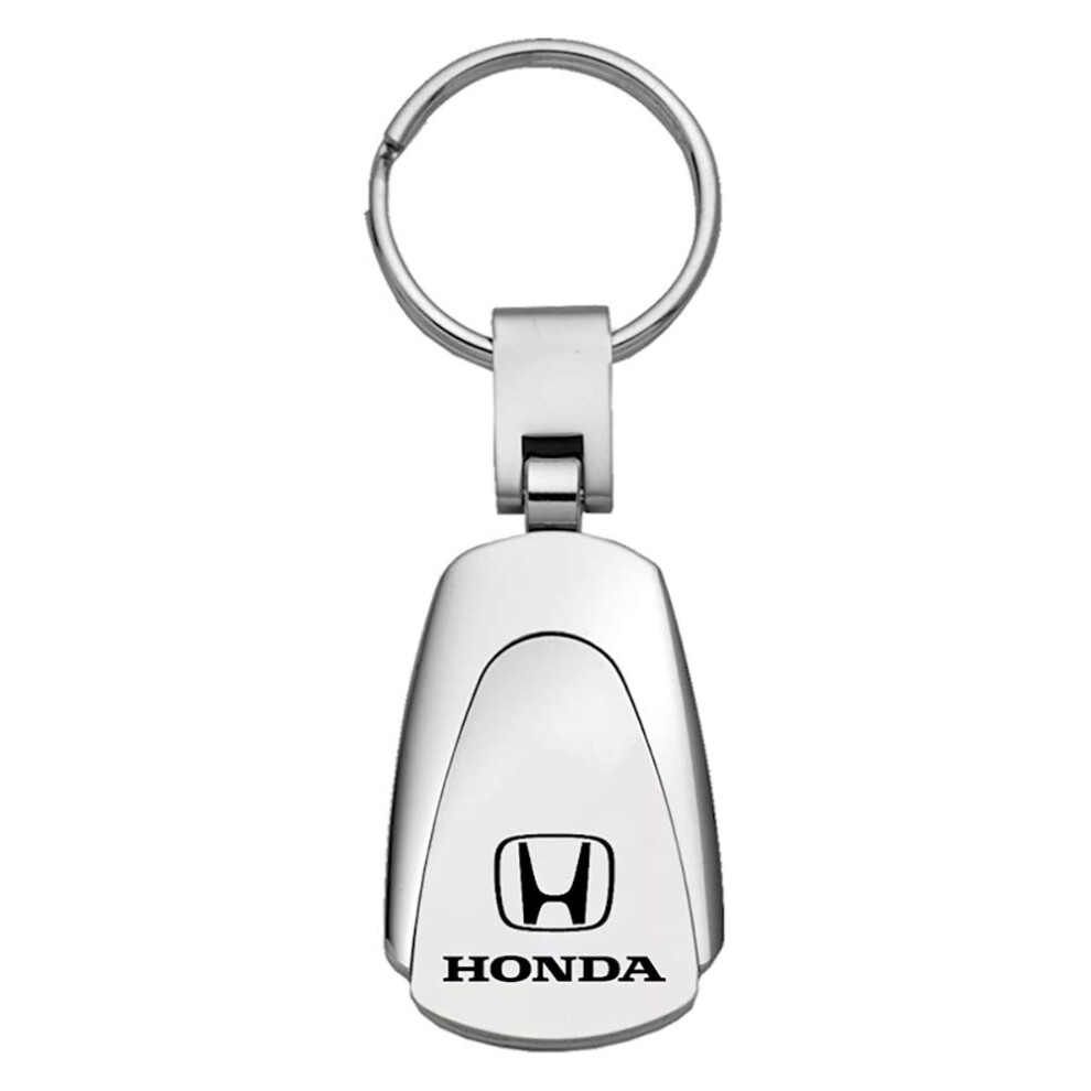 Honda Au-Tomotive Inc. Officially Licensed Chrome Metal Tear Drop Key Chain For Gold
