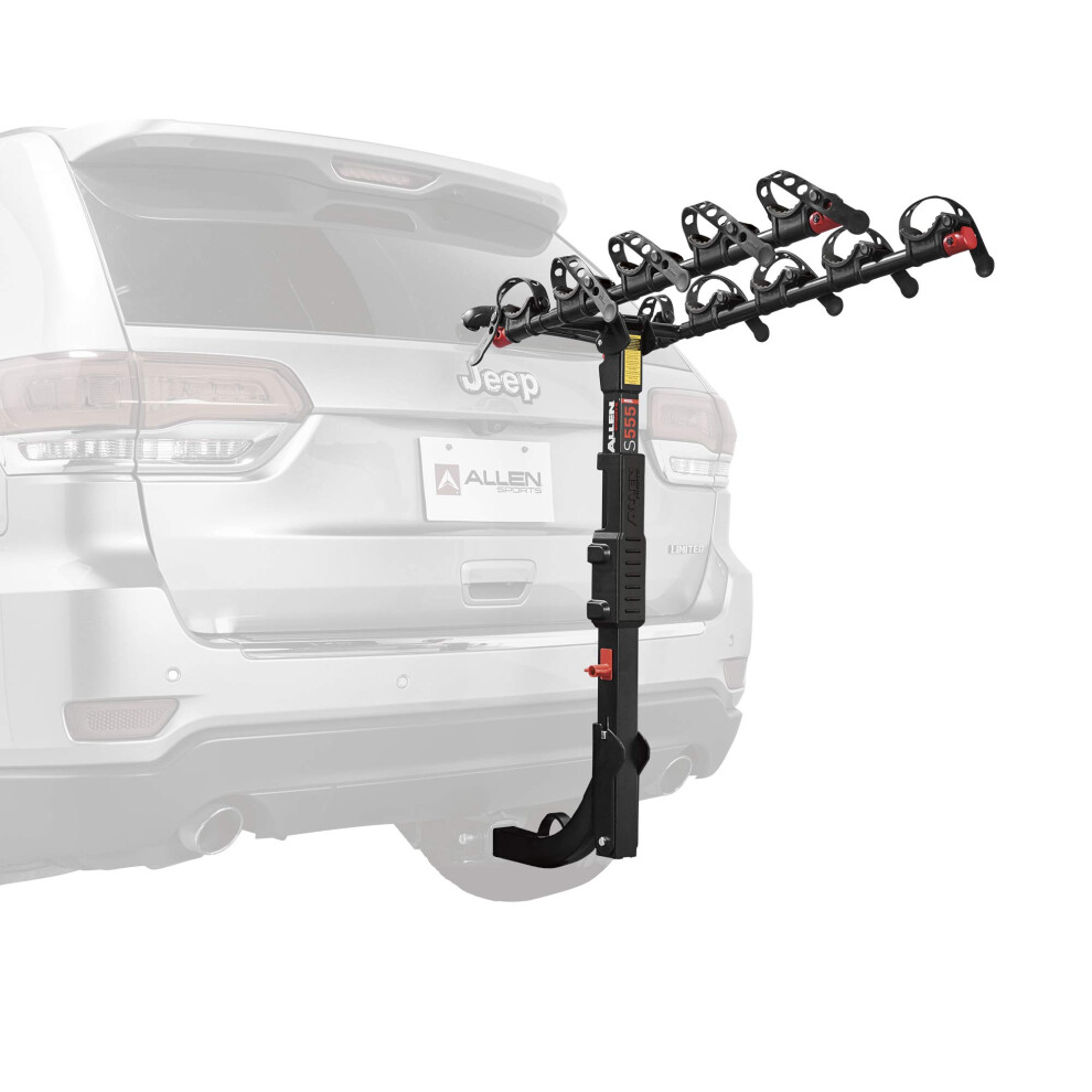 Allen Sports Premier Hitch Mounted 5-Bike Carrier  Model S555   Black