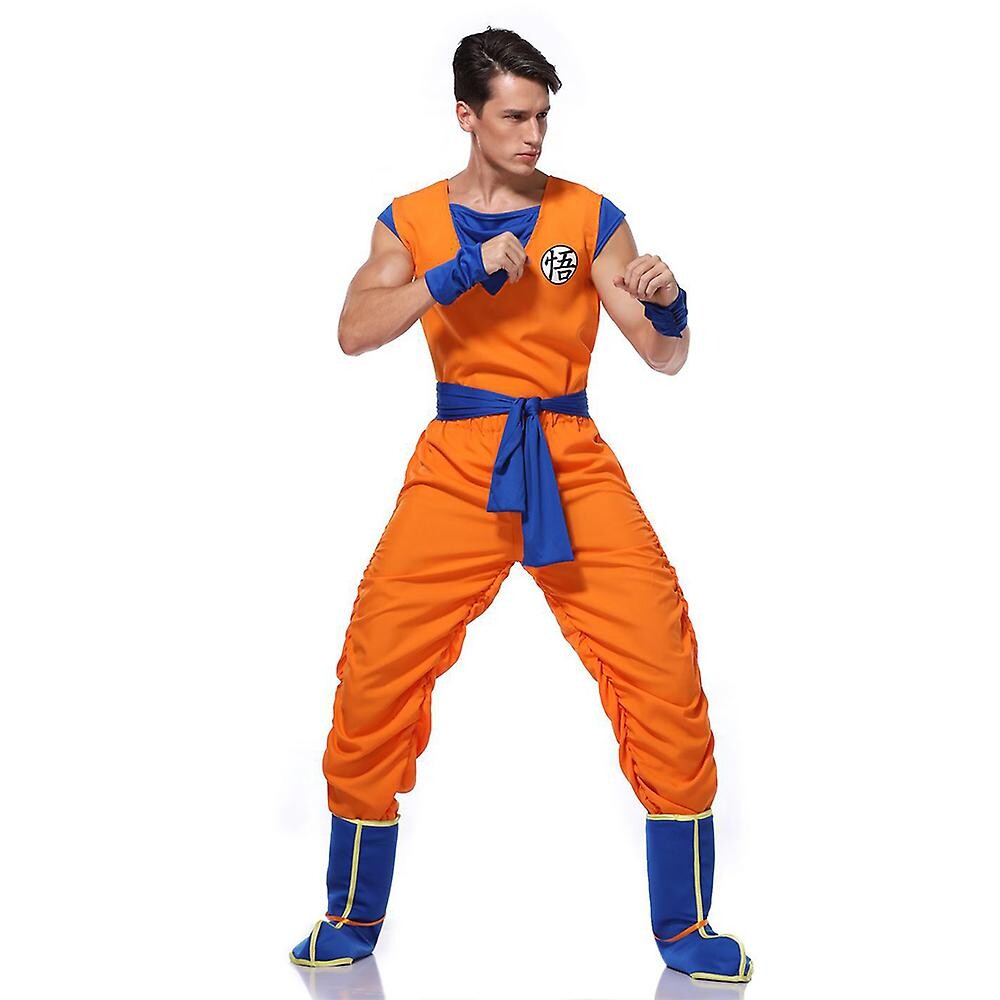  L Dragon Ball Anime Goku Cosplay Costume For Men Adult Goku Roleplay 