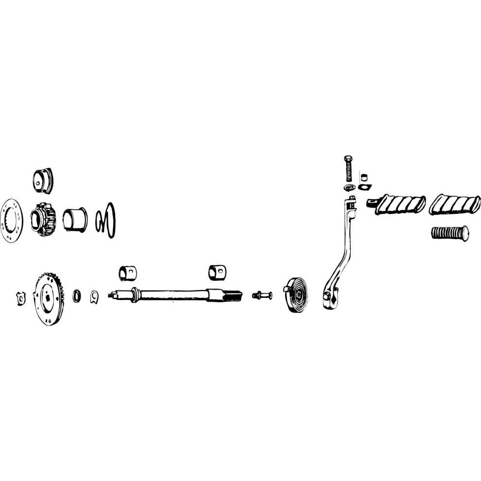 Bikers Choice Kickstart Arm 16301S4 For Harley Davidson 887337168722