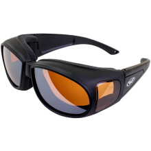Global Vision Outfitter Motorrad-Sicherheitssonnenbrille, mattschwarze Rahmen, Spiegelglser, ANSI Z87.1+
