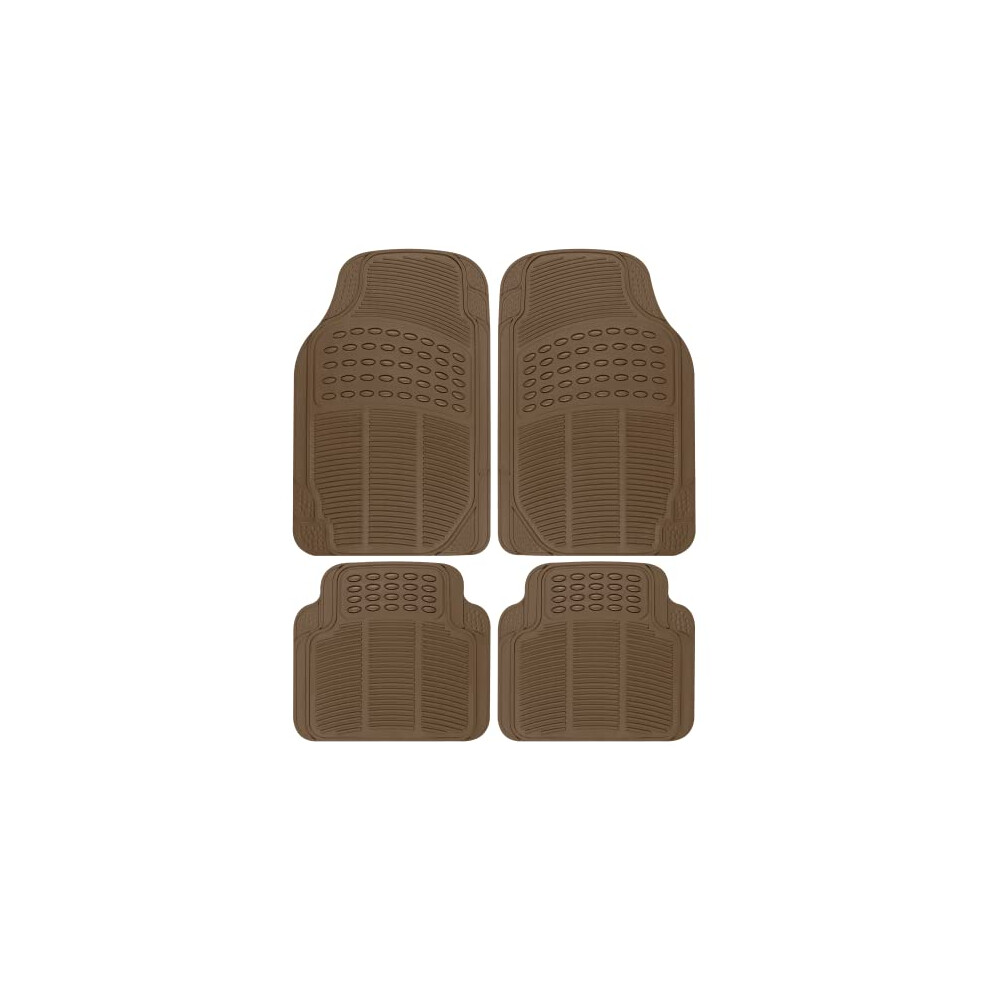 Bdk Heavy Duty 4Pc Front & Rear Rubber Floor Mats For Car Suv Van & Tr 826942124709