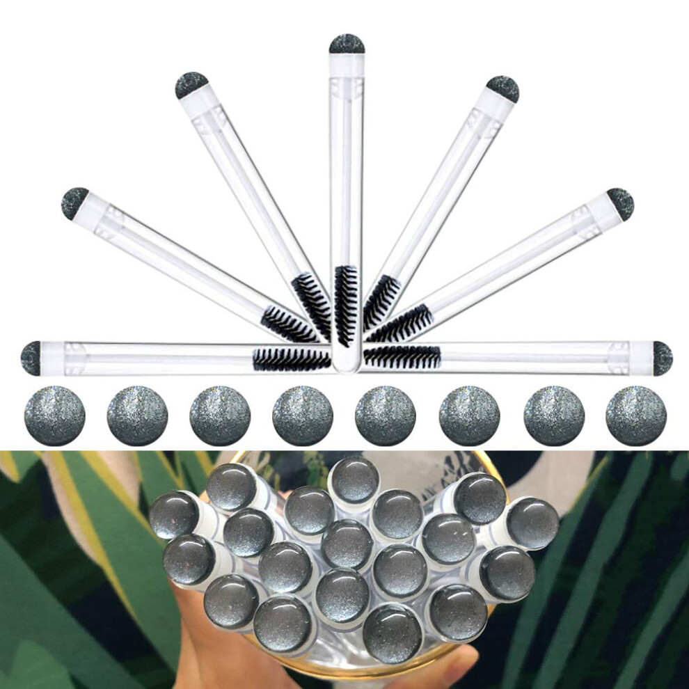Dming 20 Pieces Disposable Mascara Brushes Eyelash Brush Lash Wand Dia