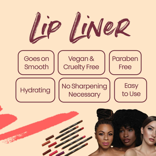 The Lip Bar | Μολύβι Χειλιών | Vegan & Χωρίς Καταστροφή | Straight Talk - Βουργουνδία 1