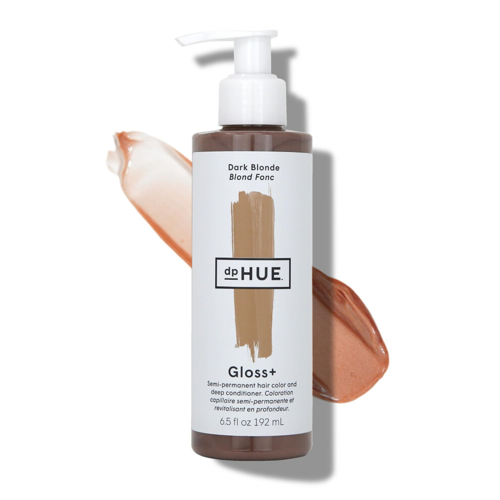 Dphue Dark Gloss+, Blonde - 6.5 Oz - Semi-Permanent Hair Color & Conditioner - Paraben, Sls & Sles Sulfate Free - Vegan, Leaping Bunny Certified