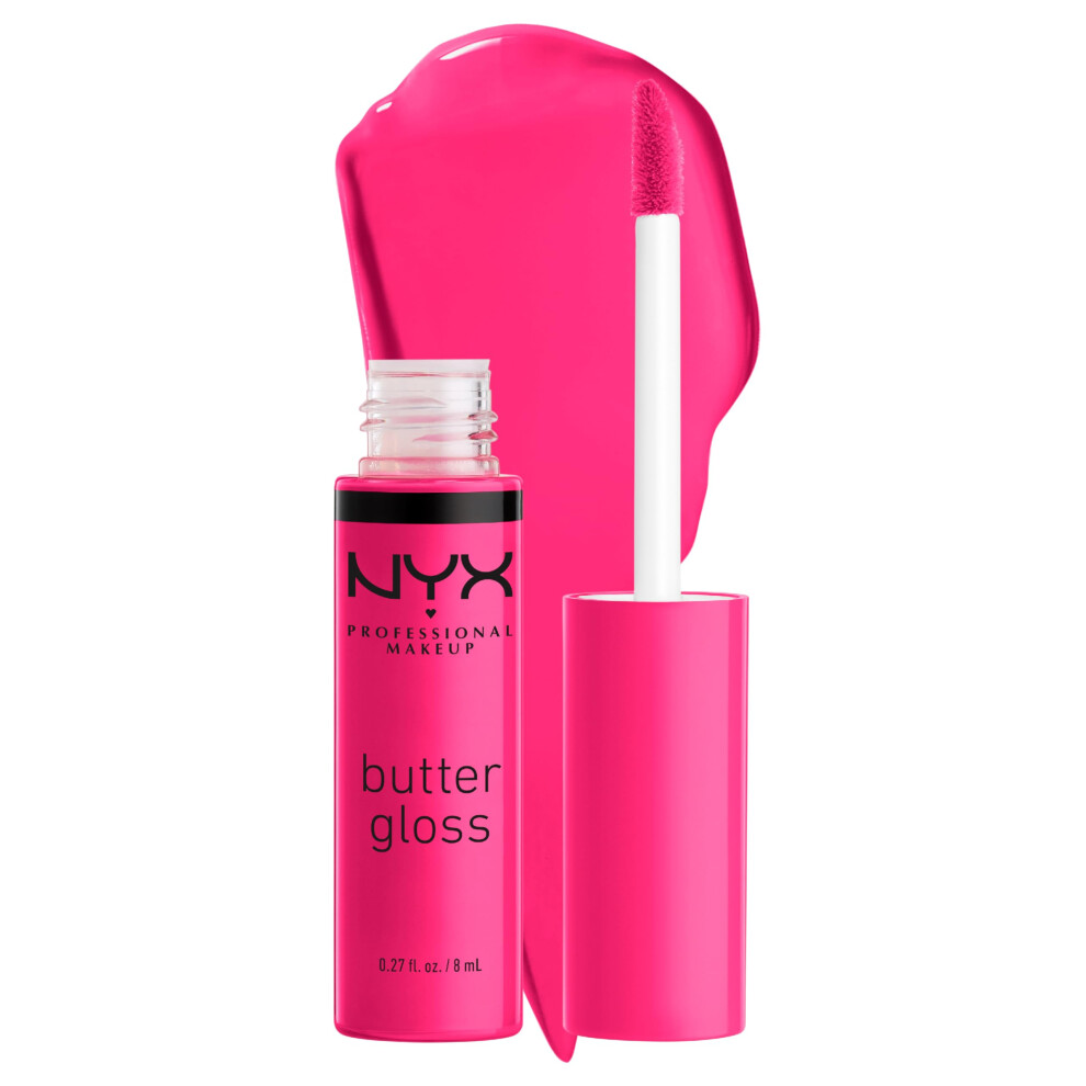NYX PROFESSIONAL MAKEUP Butter Gloss  Non-Sticky Lip Gloss - Summer Fruit (Hot Pink)-image-OPC-PFNH9KX-NEW
