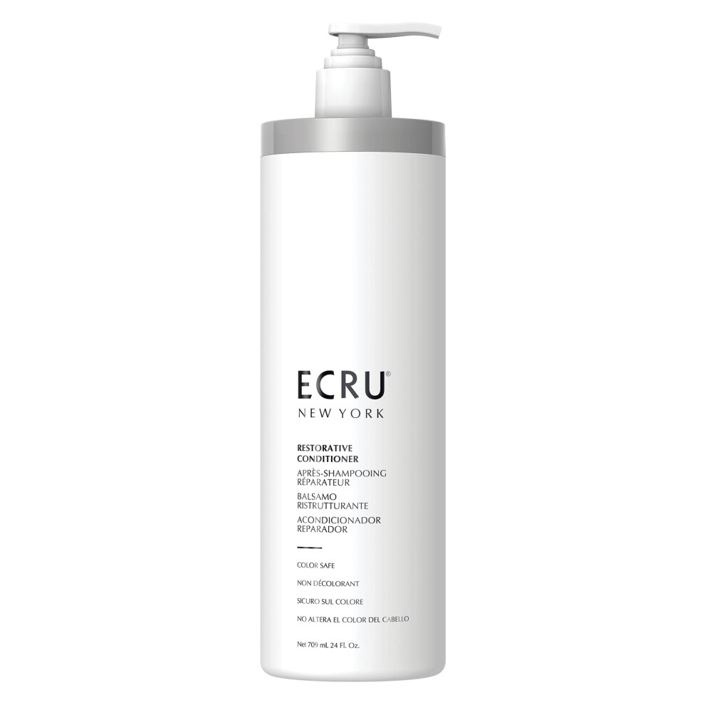 Ecru New York Restorative Conditioner 24Oz Daily Moisturizing Conditioner For Dry Hair With Biotin To Promote Hair Growth