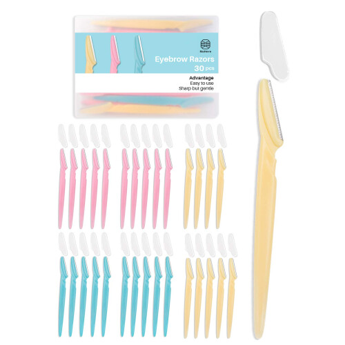 Eyebrow Razor 30 Pcs Dermaplane Razor Multipurpose Face Razors for Wom