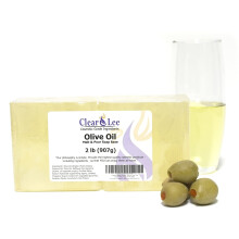 ClearLee olivov olej, roztaven a naliate mydlo, kozmetick pr rodn tuha, 2 lb