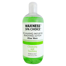 Waxness Spa Choice Pre Waxing Lotion Aloe Vera 16.9 FL OZ / 500ML