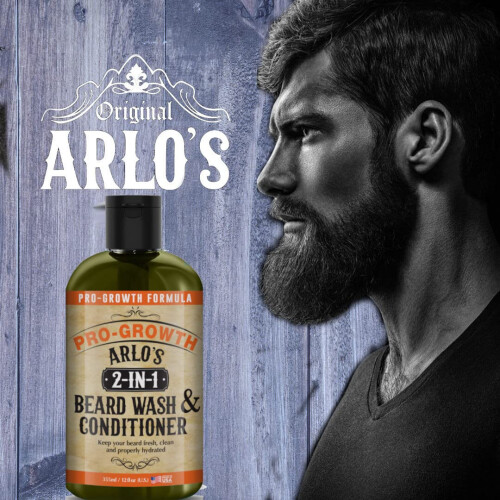Arlo Arlo's 2-in-1 Bartwaschmittel und Conditioner 12 oz. - Pro Growth Formula 2
