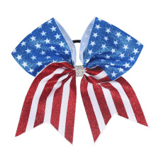 7 tum Baby Girls amerikanska flagga hrrosett Hraccessoarer fr 4 juli(F9) (1)