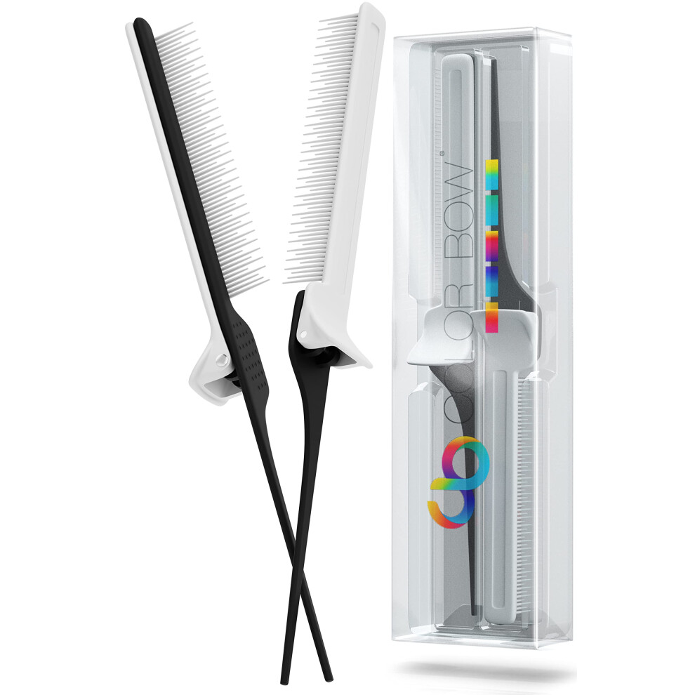 Arcobaleno London Unisex Not,Specified Colorbow Rat Tail Combs For Hair Stylist (2 Pack) Teasing Comb Hair S